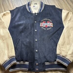 Vintage Avirex Leather Jacket NYC Hall Of Fame Allstar XXL Varsity Goods
